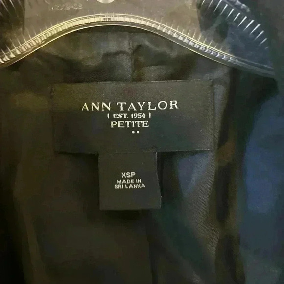 Ann Taylor Wool Blend Black Doublebreasted Pea Coat-Size XSP - Picture 6 of 14